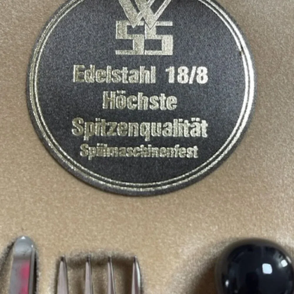 Edelstahl 18/8 Hochste Spitzenqualitat Stainless Flatware Pawn Cream Brown 23 pc